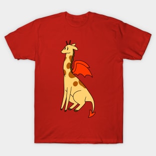 Red Devil Giraffe T-Shirt